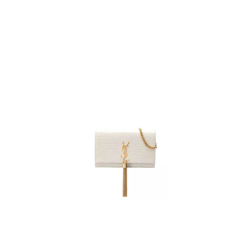 YSL KATE EMBOSSED SHOULDER BAG