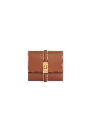 CELINE 16 Small Wallet in Shiny Calf Leather