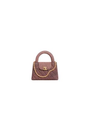 Orange & Black Chanel Mini Shopping Bag (high-end grade)
